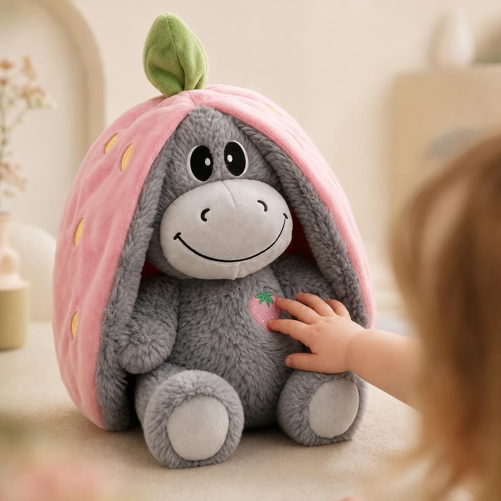 Detalle del pelo suave del peluche